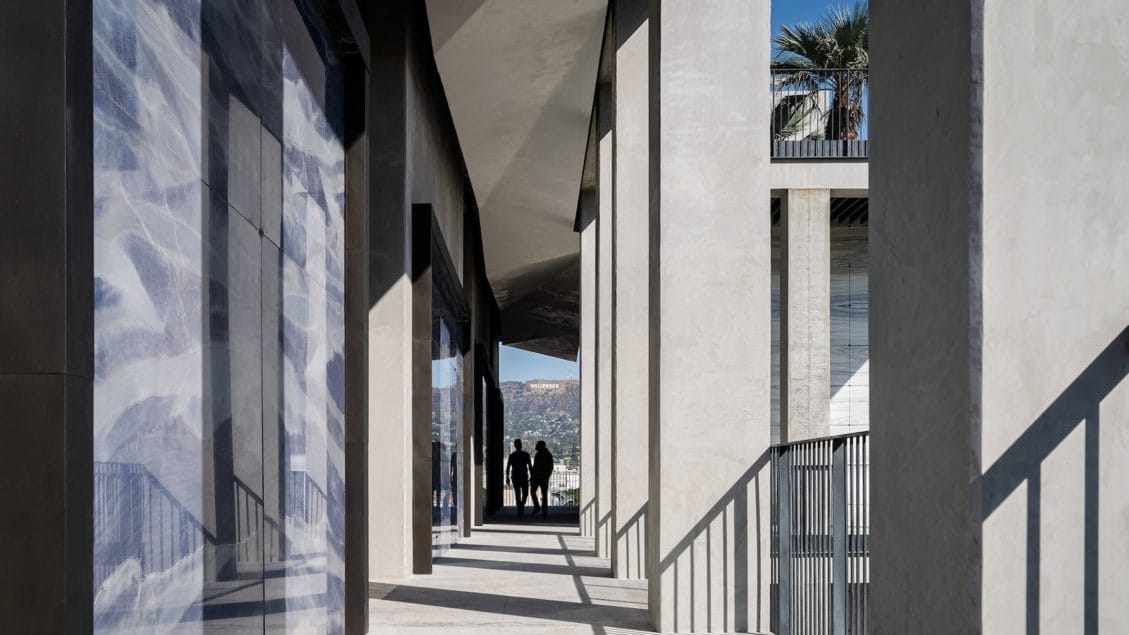 A 100-foot-tall Vertical Mausoleum Rises at L.A.’s Landmark Hollywood Forever Cemetery