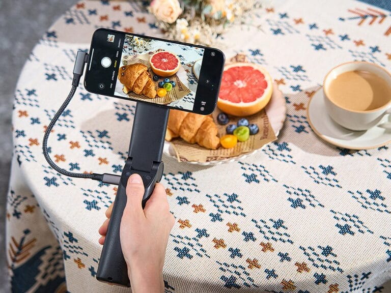 The Ultimate Grip-Stand For Mobile Content Creation with Built-in Cooling, SSD, and a Ring Light