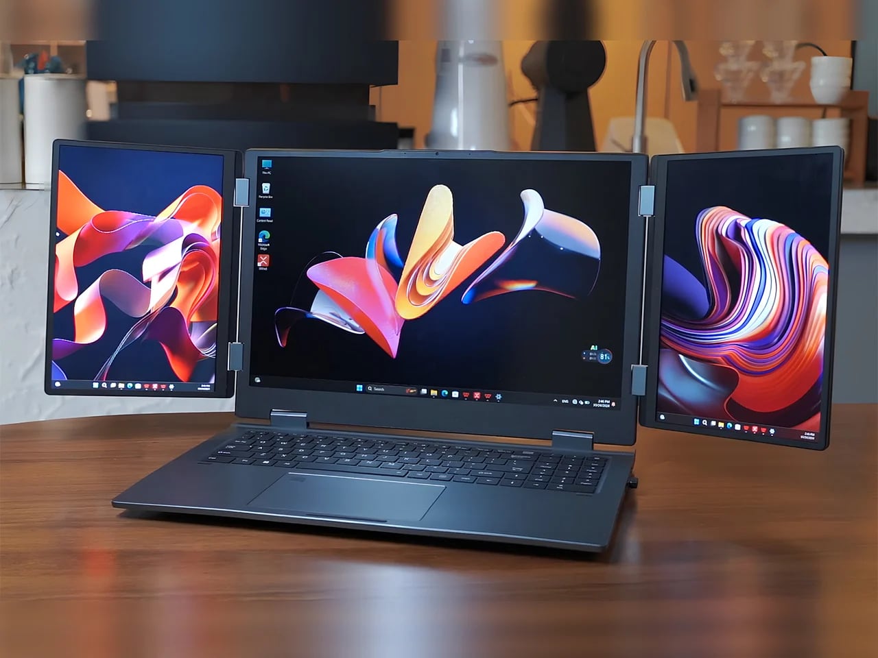 This Sleek 3-Screen Laptop Will Change How You Multitask Forever