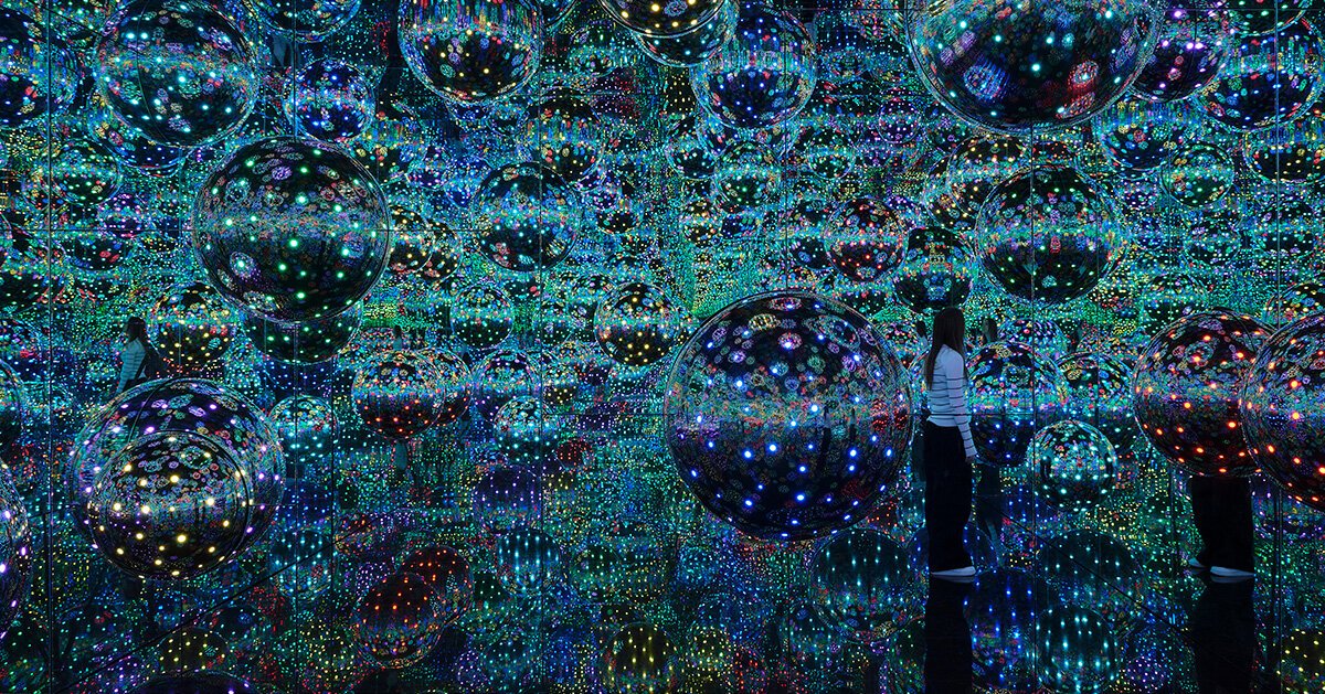 yayoi kusama's infinity room premieres alongside 200 of her works at NGV melbourne