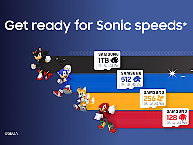 تُشيد بطاقات microSD من سامسونج بـ Sonic the Hedgehog بطريقة بالكاد ستلاحظها
