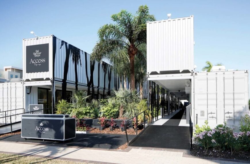 LOT-EK Transforms Humble Cargo Containers into a Retail Oasis