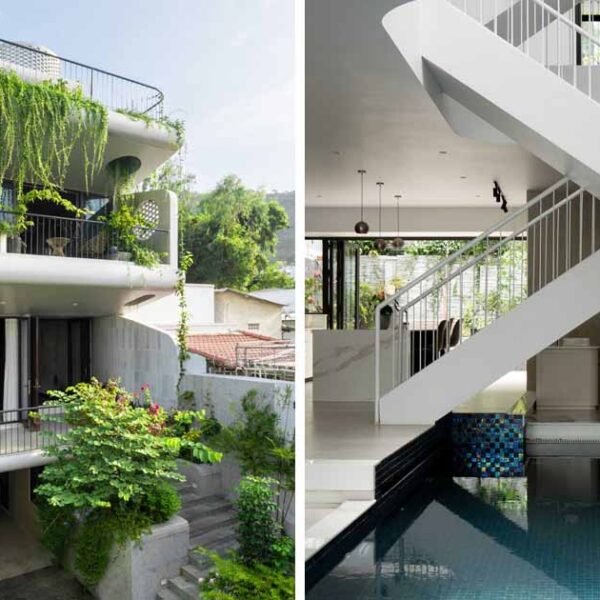 Plants Cascade Down The Exterior Of This New Home