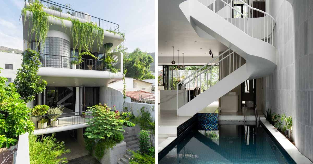 Plants Cascade Down The Exterior Of This New Home 1 Plants Cascade Down The Exterior Of This New Home