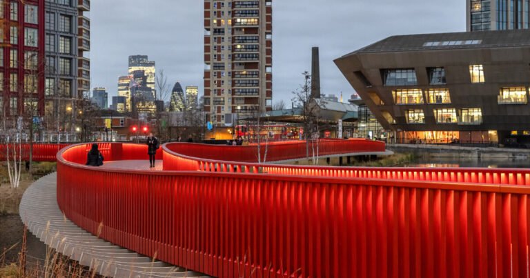 danica o. kus captures asif khan's canada water boardwalk, london