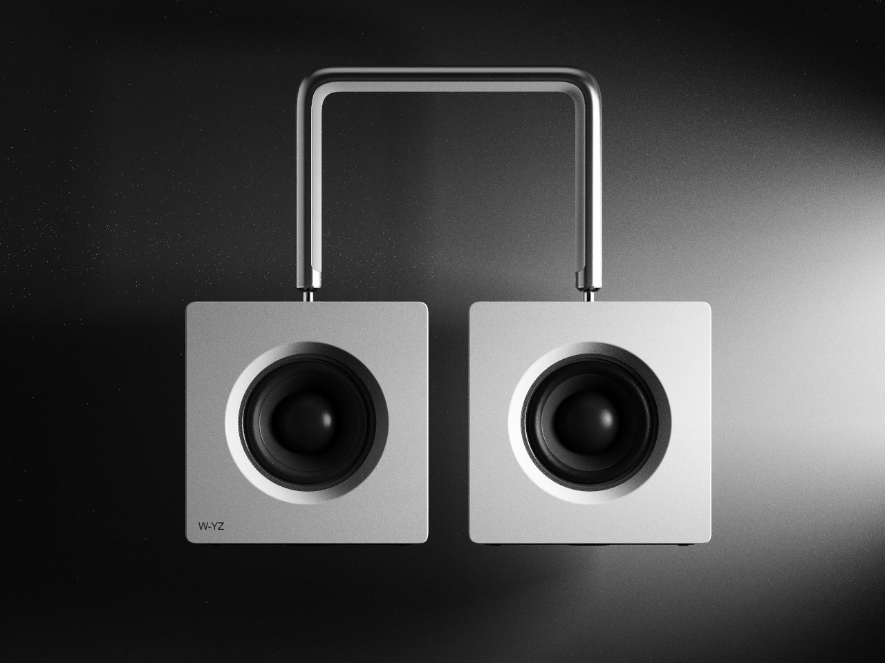 Oversized blocky headphones are actually portable speakers in disguise