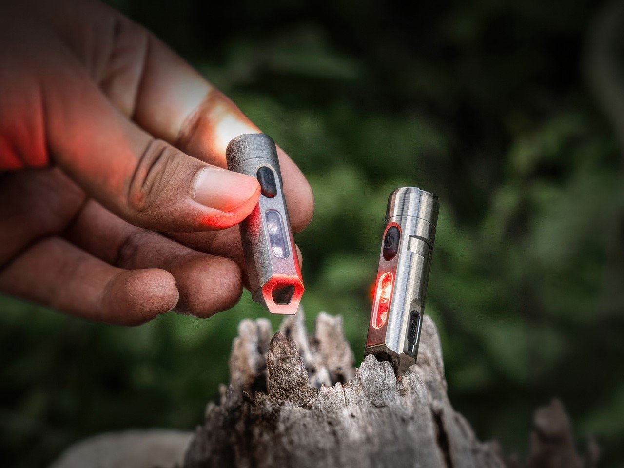This Tiny Indestructible Titanium Flashlight Packs a 200 Lumen LED, a UV Light, and even an SOS Mode