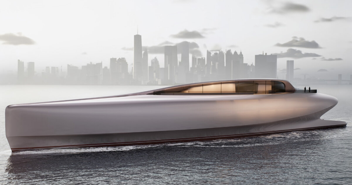yacht lily by vripack and oceanco mimics shape of the flower’s petal