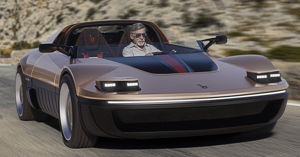 bertone revives concept design of the 1969 runabout car model
