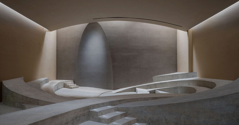 sculptural multi-centered interior by spActrum unfolds as continuous topography in china