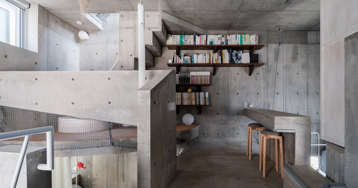 suzuko yamada builds brutalist home for humans and cats in tokyo 1 suzuko yamada builds brutalist home for humans and cats in tokyo