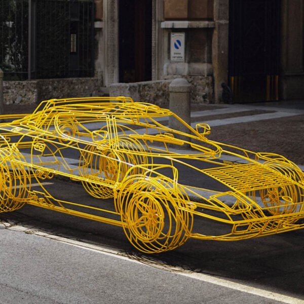Benedict Radcliffe revives the iconic Lancia Stratos HF as a transparent sculpture that you can’t drive