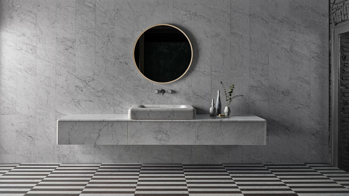 These sculptural bathrooms are all whispered elegance carved in stone: Salvatori’s new showcase