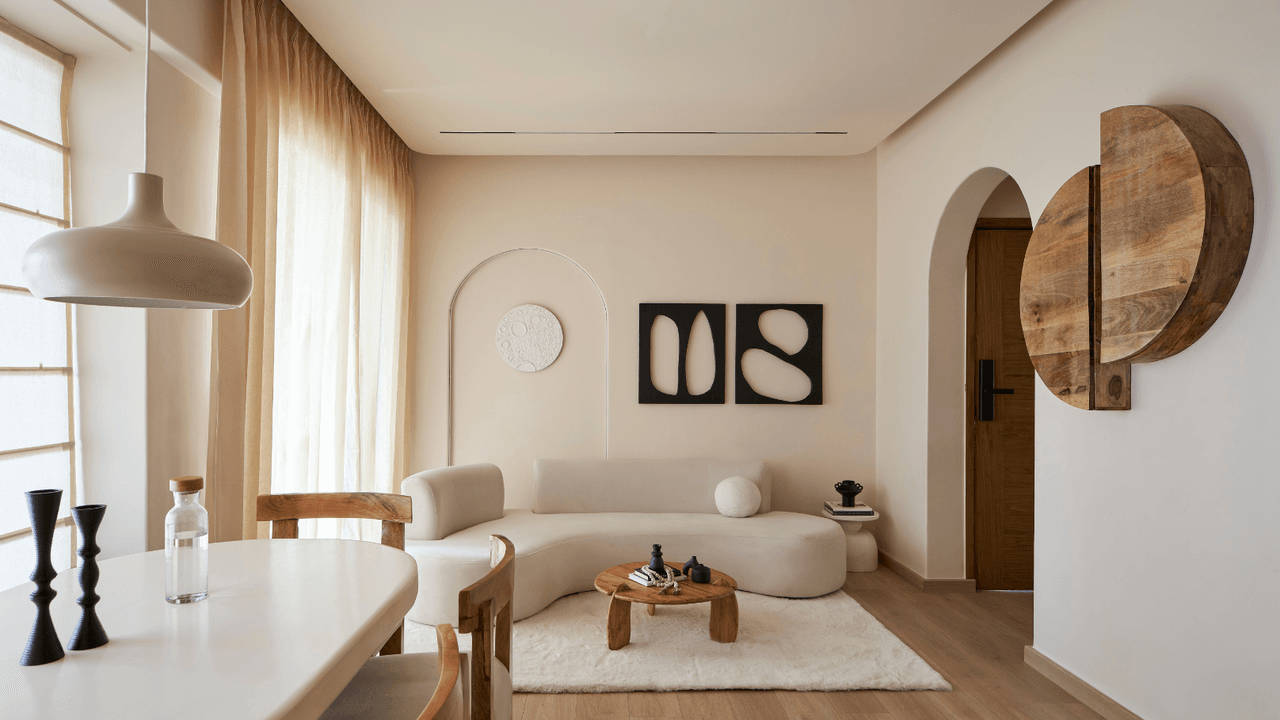 This 730-Square-Foot Wabi-Sabi Home in India Creates an Illusion of Space