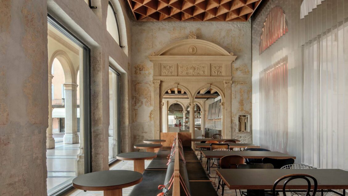 Tucked Into a Porticoed Town Hall, Caffè Nazionale is AMAA’s Latest Study in Contrasts