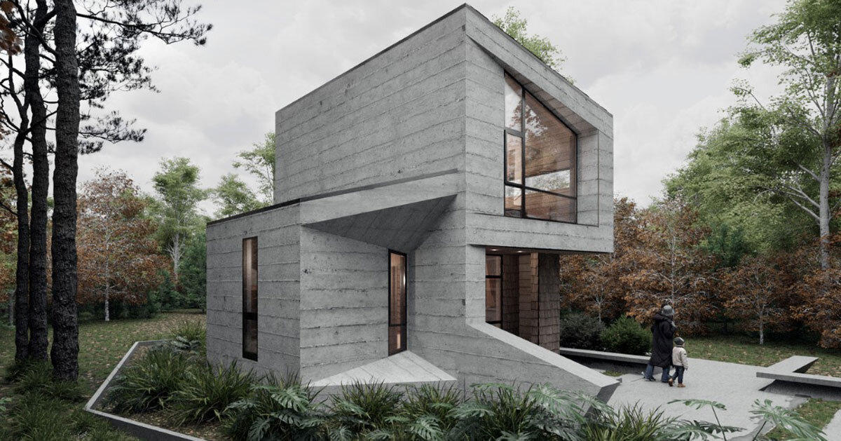 يشبه ملجأ Silvestre Celva Arquitectura مجموعة معدنية في تشيلي
