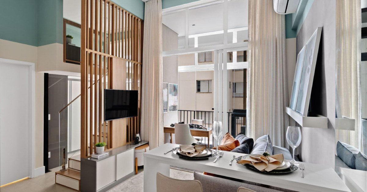 At First This Small Apartment Looks Simple, Then You Notice the Loft and Hidden Office