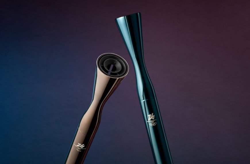 Milano-Cortina 2026 Olympic torches are a symbol of minimalism and sustainablity