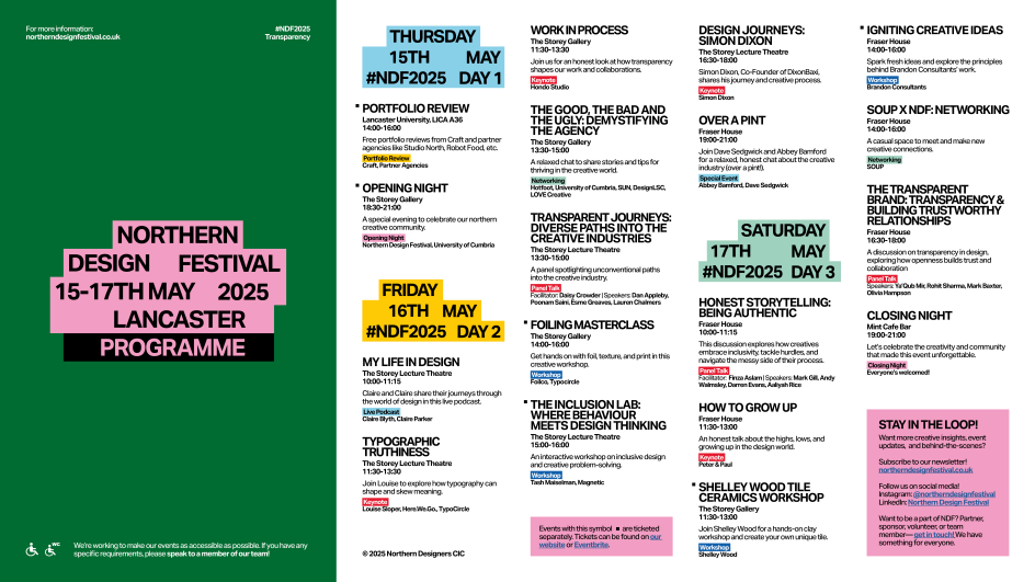 Northern Design Festival announces 2025 line-up