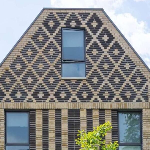 The brick pattern on this home isn’t just decorative, it tells a story