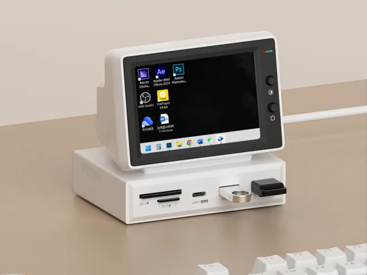 يتضاعف لطيف USB-C Hub كشاشة ثانية صغيرة لجهاز الكمبيوتر المحمول الخاص بك