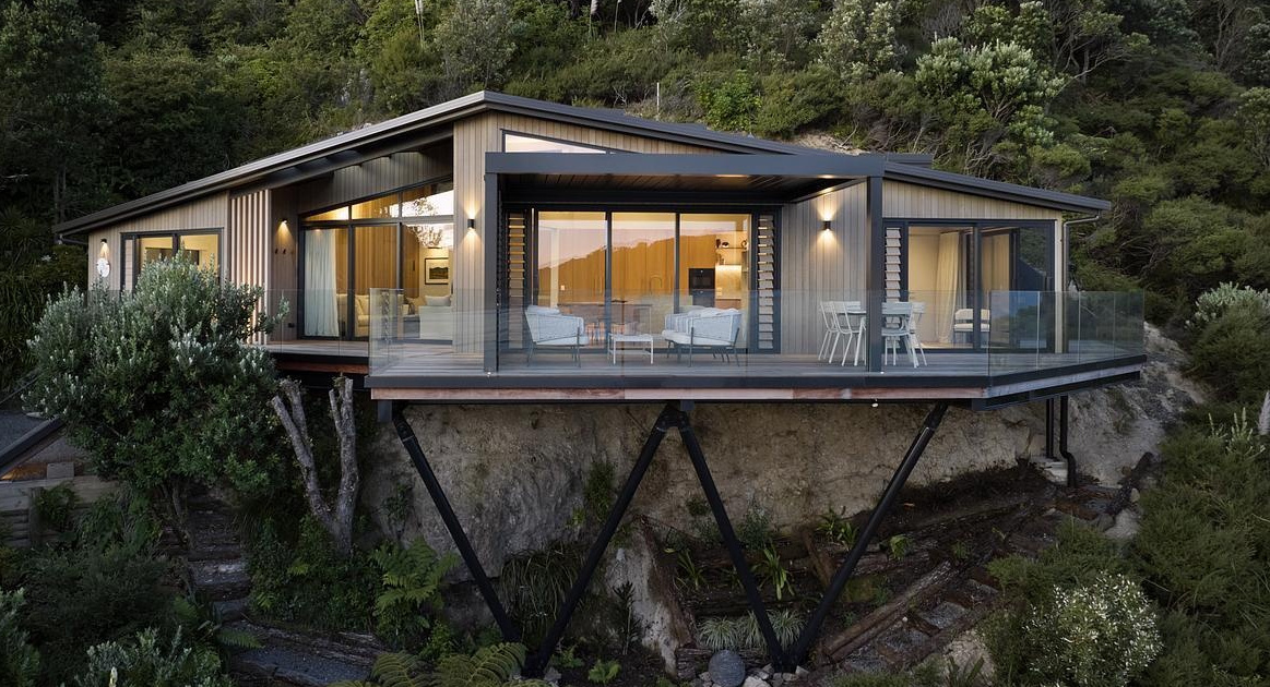 A Home That Hangs Off The Edge Of A Cliff
