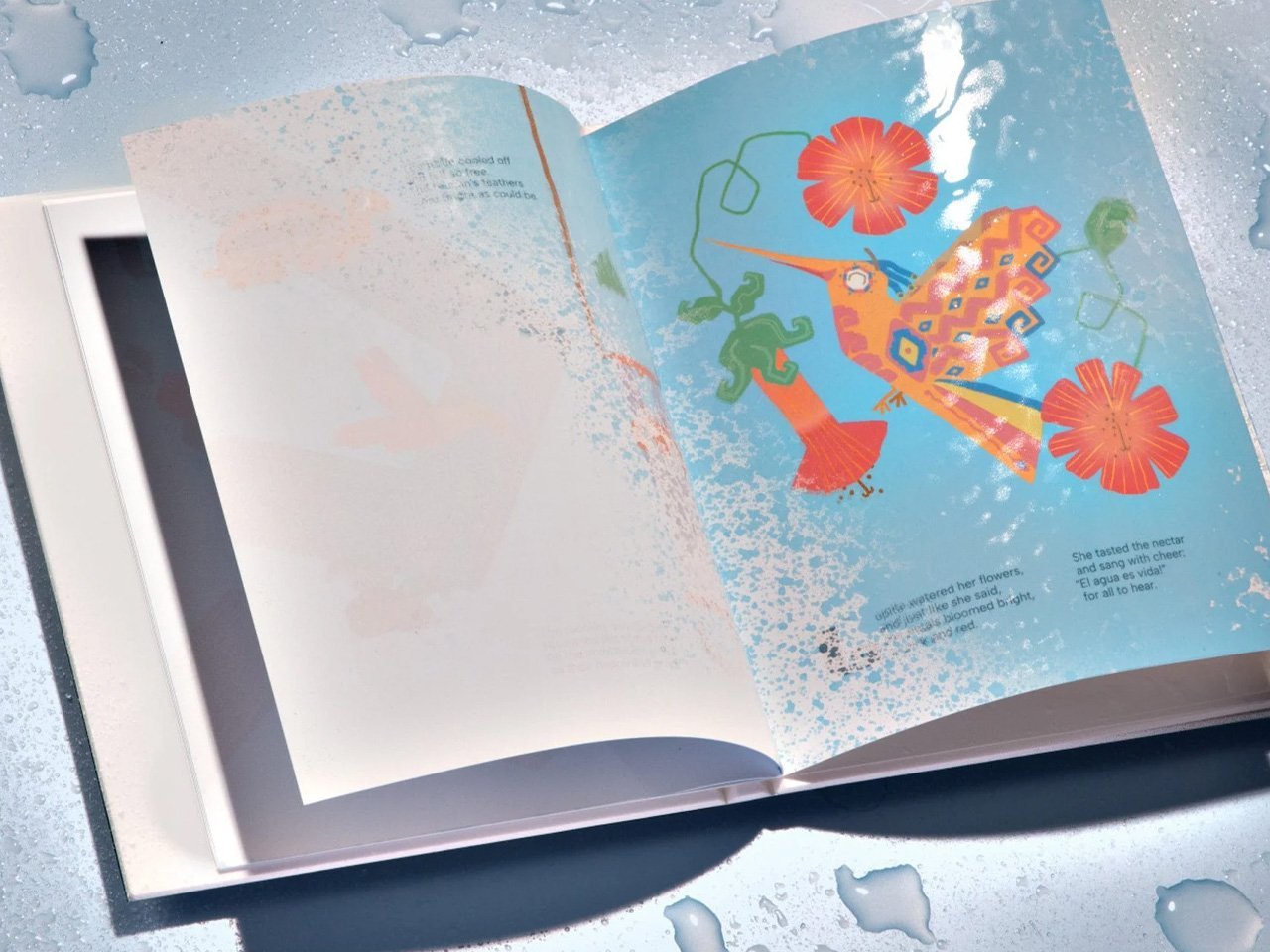 Interactive Book Reveals Its Story Only With Water, Highlighting The Impact Of The Global Water Crisis