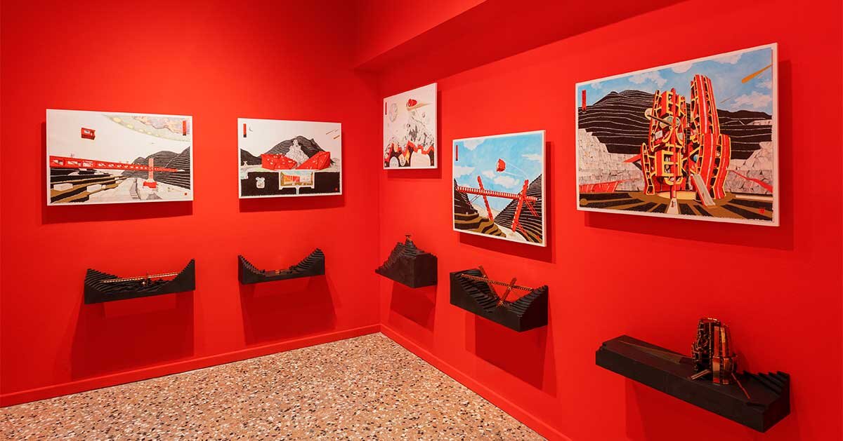 inside the 'time space existence' exhibition by ECC in venice