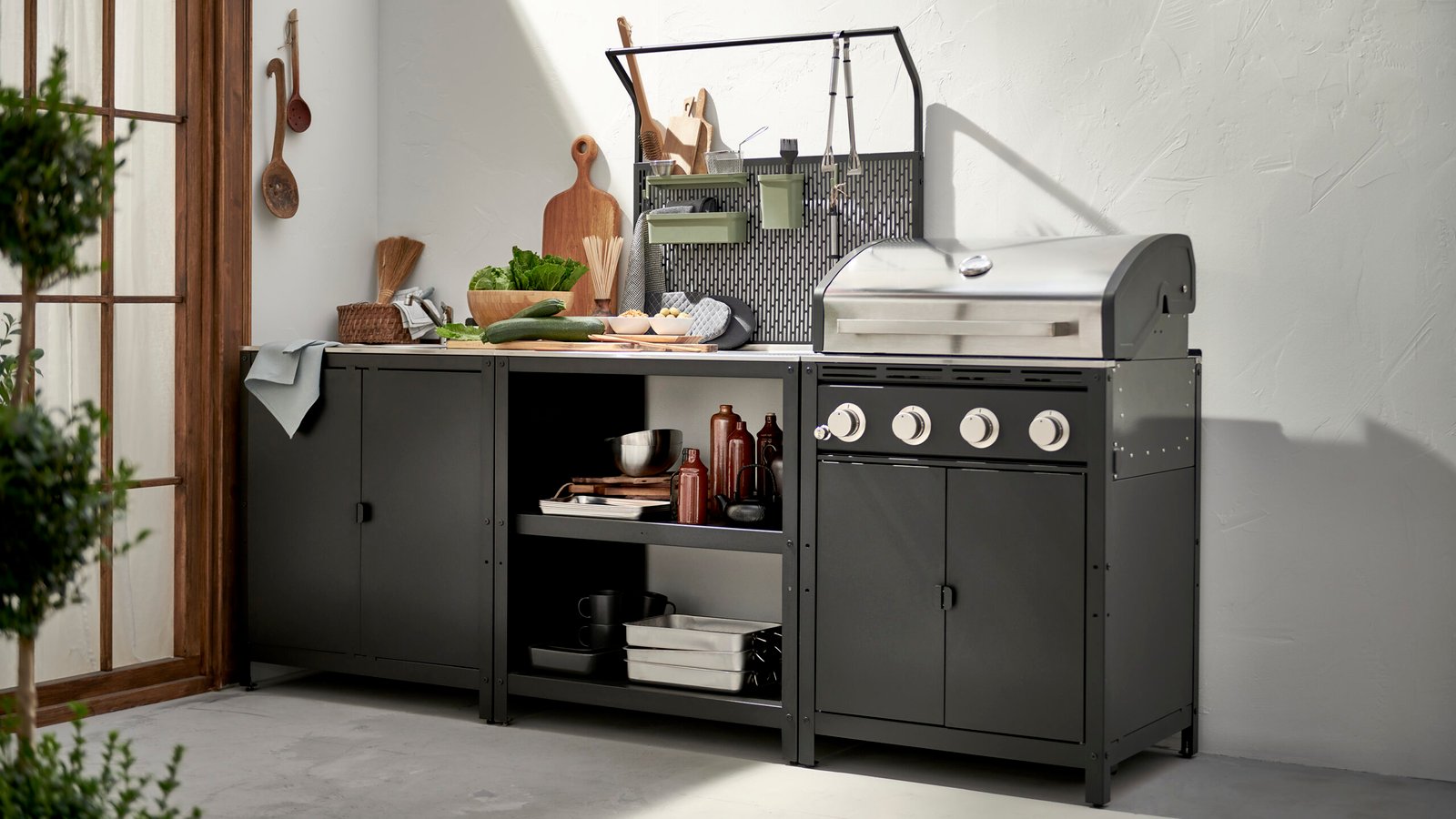 وحدة المطبخ في الهواء الطلق هذه هي شراء الصيف 1 IKEA grillspar kitchen island unit
