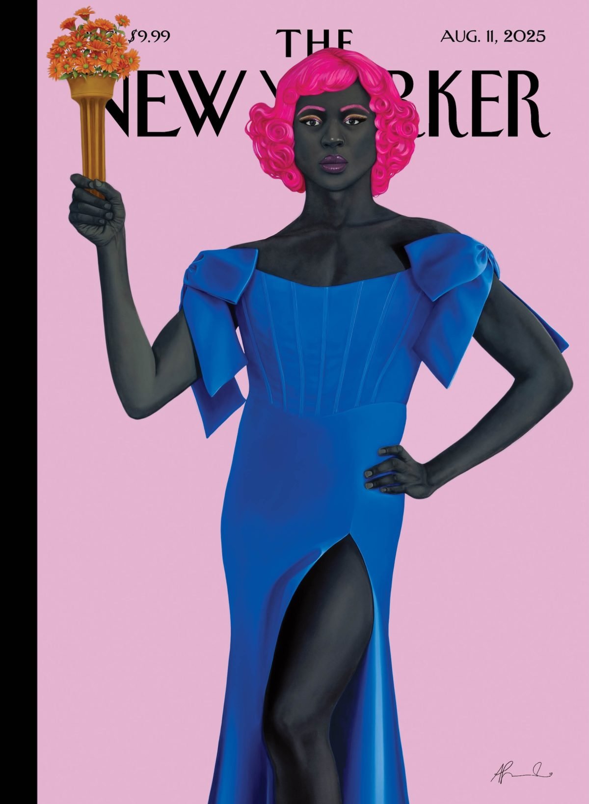 Amy Sherald’s Trans Lady Liberty Painting Graces New Yorker Cover 