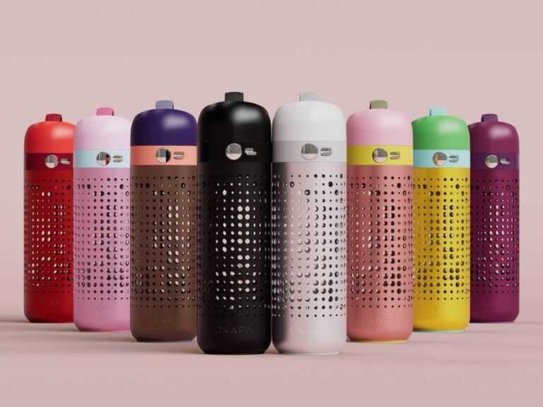 Okapa عبارة عن زجاجة ماء قابلة لإعادة الاستخدام مصممة لتحسين النظافة والسلامة الفائقة
