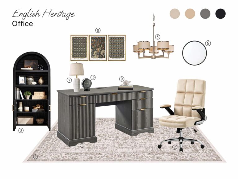 english heritage office moodboard