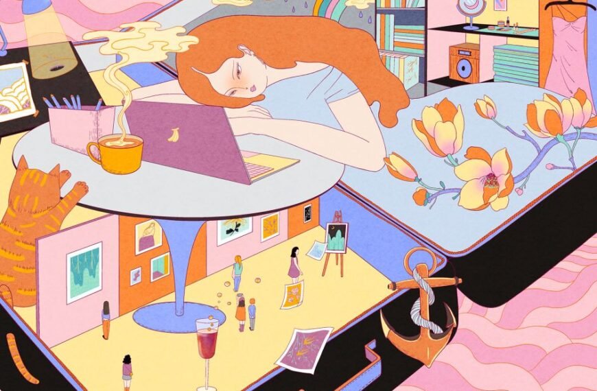 حديقة Nomad's - تم اختيارها في جوائز World Illustration 2025.