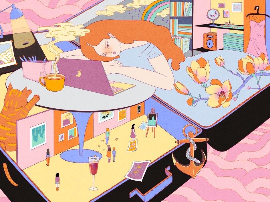 حديقة Nomad's - تم اختيارها في جوائز World Illustration 2025.