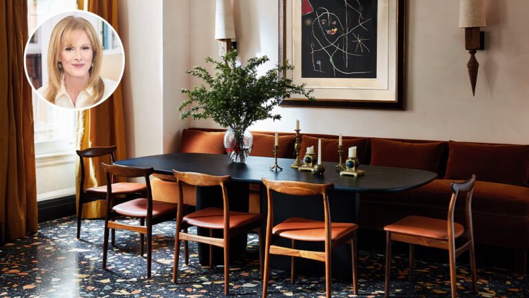 House & Home - Lynda Reeves تحطم هذه غرفة الطعام المورقة والطبقة
