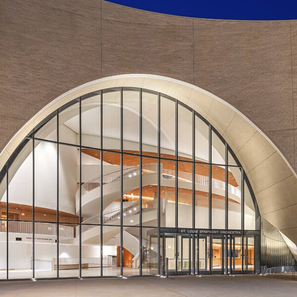 snøhetta completes arched addition to 100 year-old st. louis symphony hall