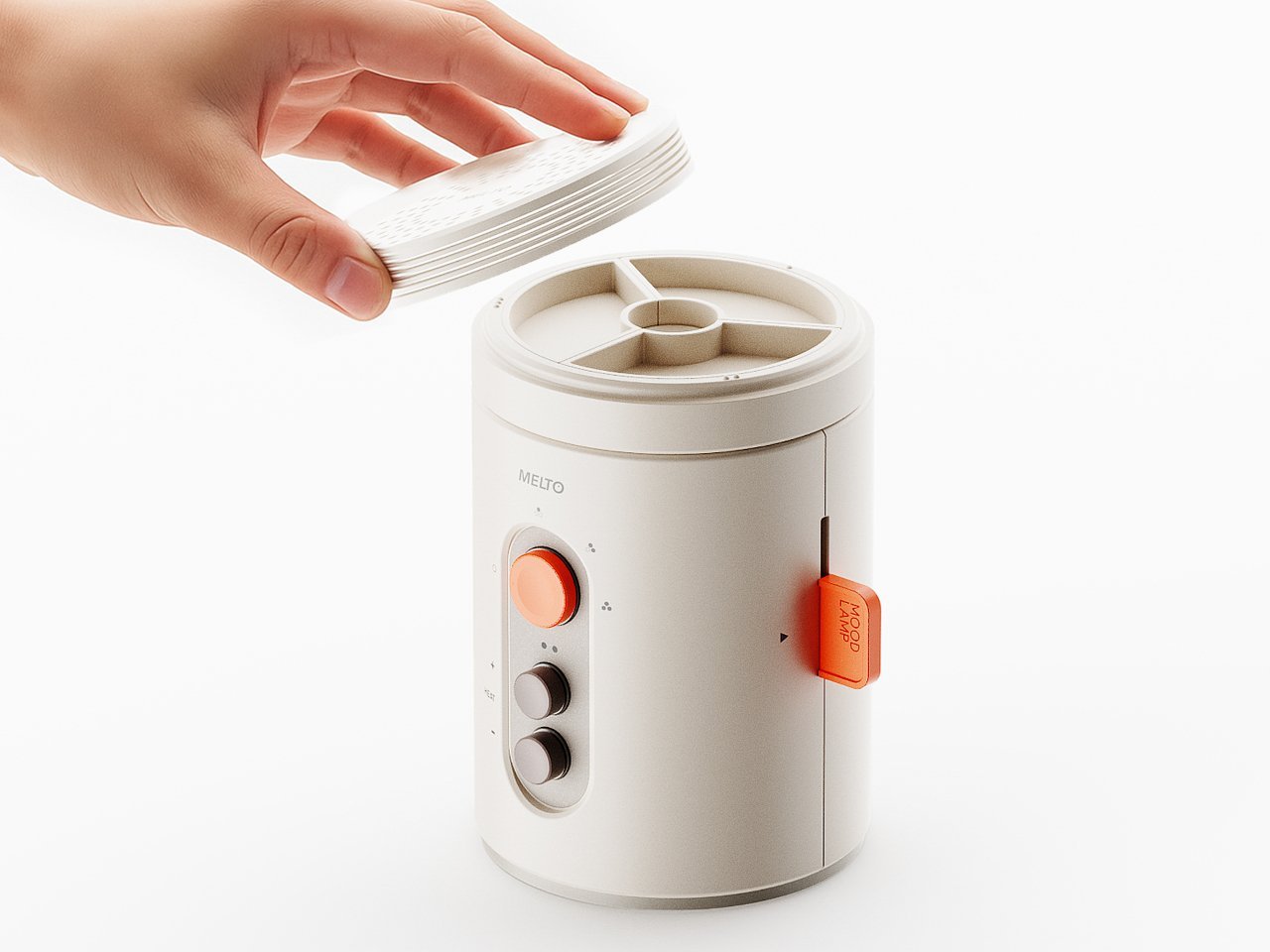 Retro Wax Melter Has 3 Scent Zones You Mix for Any Mood