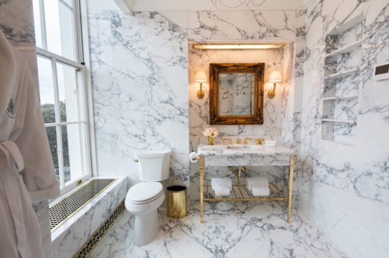 Trump guts the Lincoln Bedroom bathroom