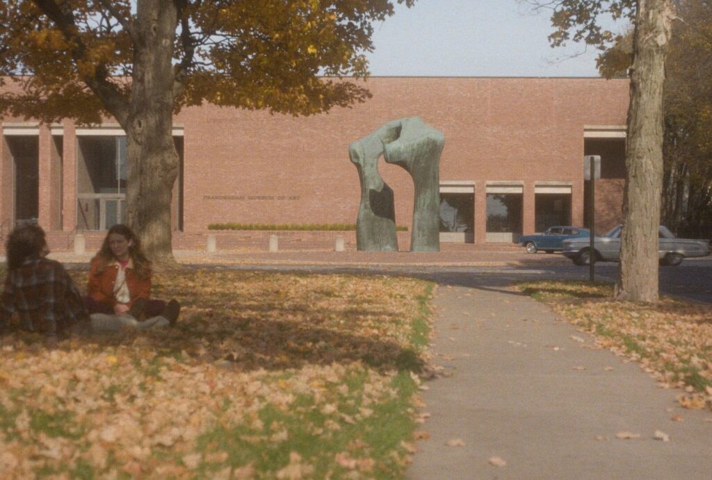 The Mastermind fuses “slacker chic” fashion and late modern architecture by I. M. Pei