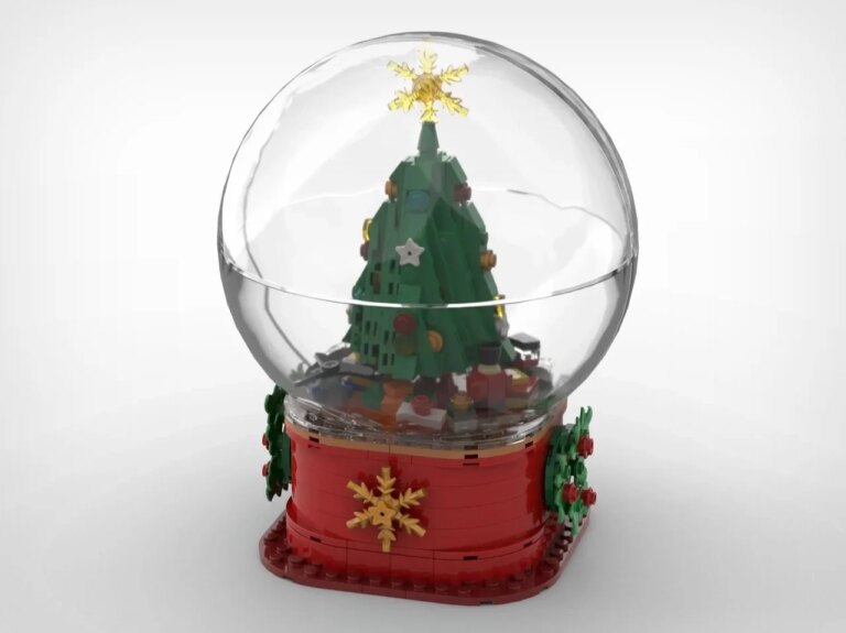 This LEGO Christmas Snow Globe Actually Spins and it’s Perfect Stocking Stuffer Material 12 This LEGO Christmas Snow Globe Actually Spins and it’s Perfect Stocking Stuffer Material