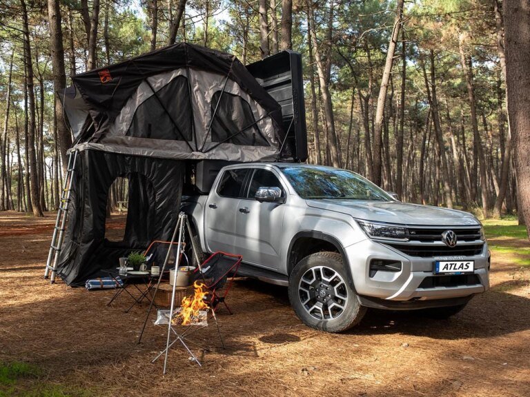 Turkish RV maker just dropped ‘most durable and lightest’ full-bodied pickup camper with unfurling rooftop tent