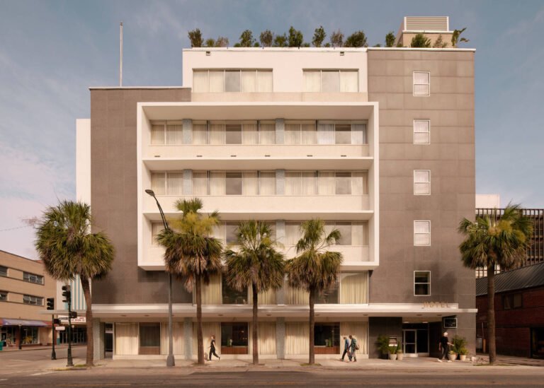 A former 1960s bank in downtown Savannah reopens as Municipal Grand, blending preserved mid-century architecture with a hotel designed around city life.
