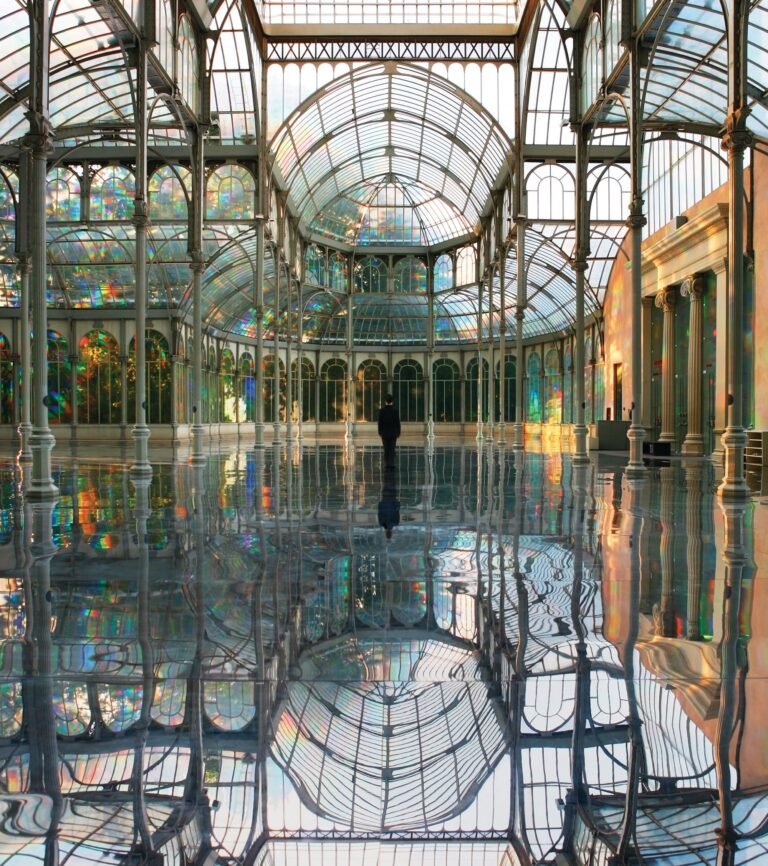 With 200+ Artworks, ‘Rainbow Dreams’ Revels in the Vast Creativity of the Color Spectrum 19 a reflective installation by kimsooja