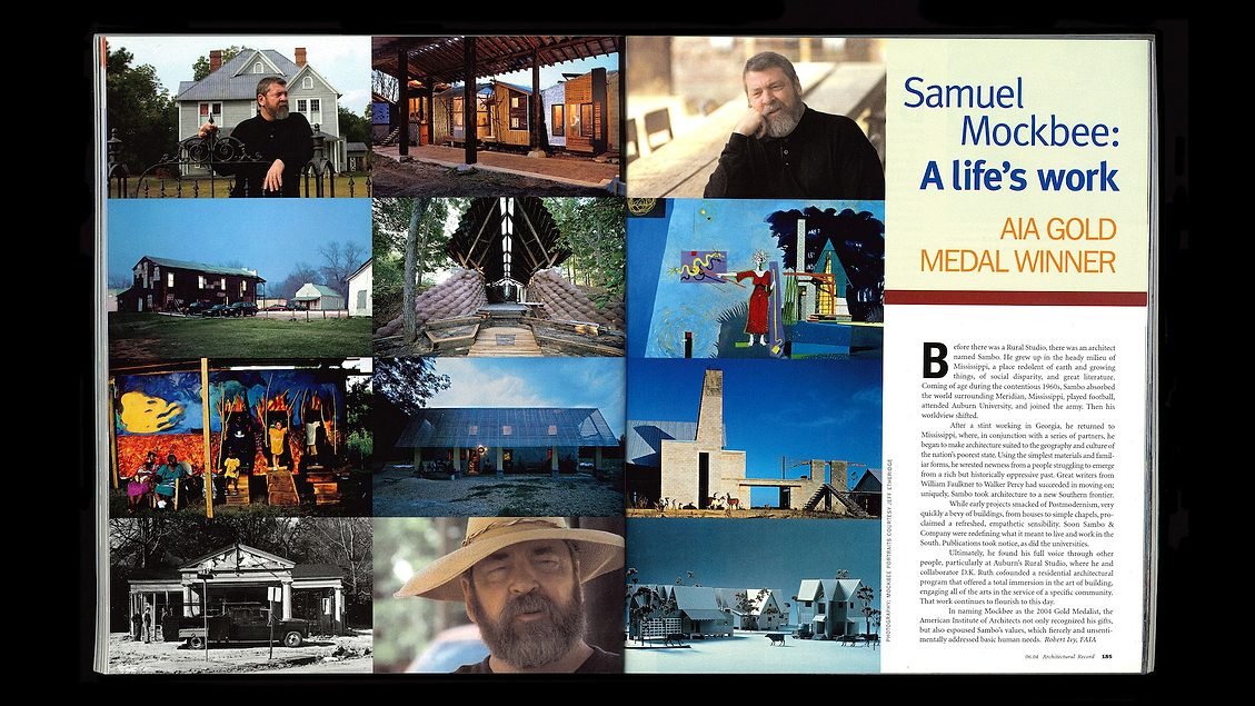 From the RECORD Archives: 'Samuel Mockbee: A Life’s Work – AIA Gold Medal Winner’