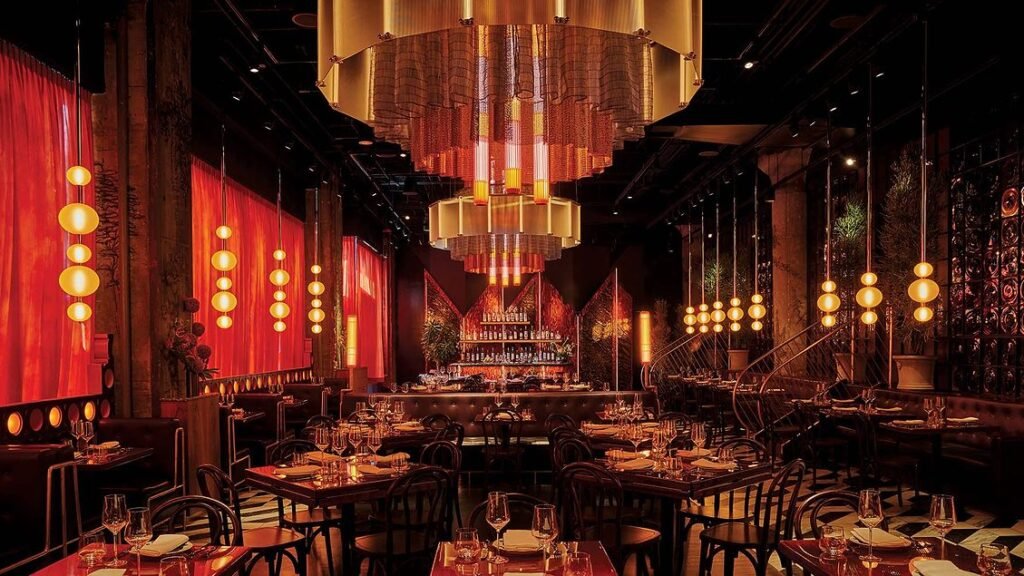 GRT Architects’ Design for a Manhattan Garage-Turned-Restaurant Impresses with Extravagant Finishes