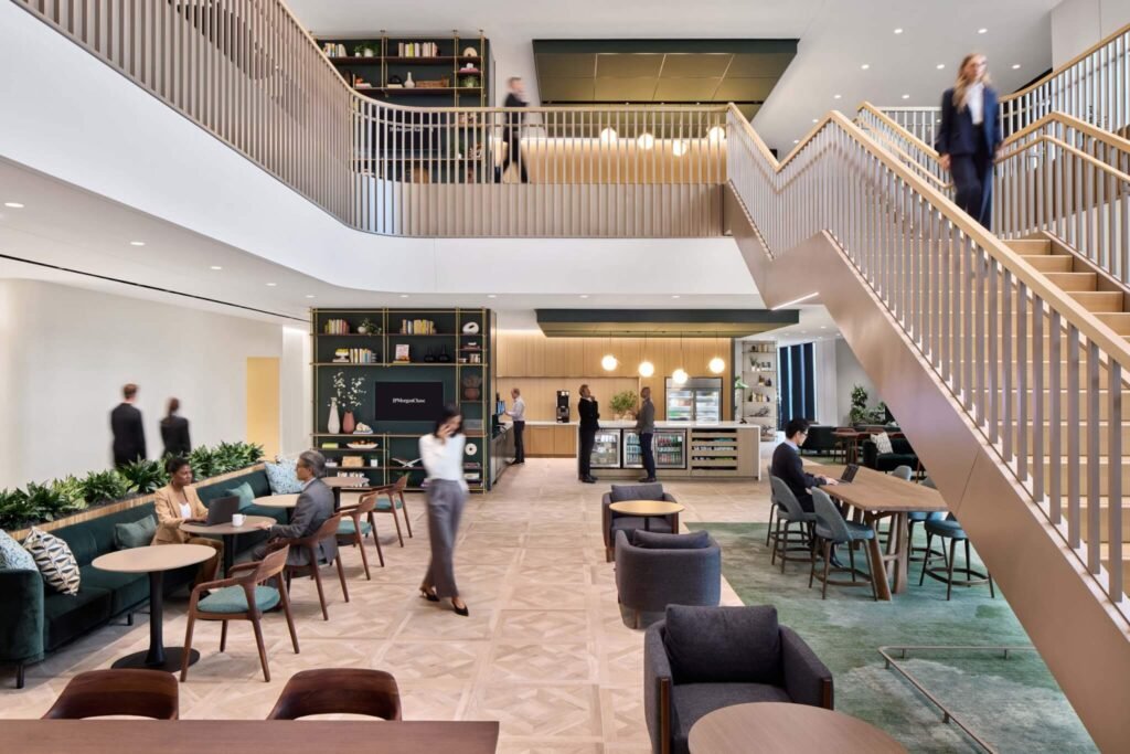 Workplaces are luring employees back with amenity-rich spaces