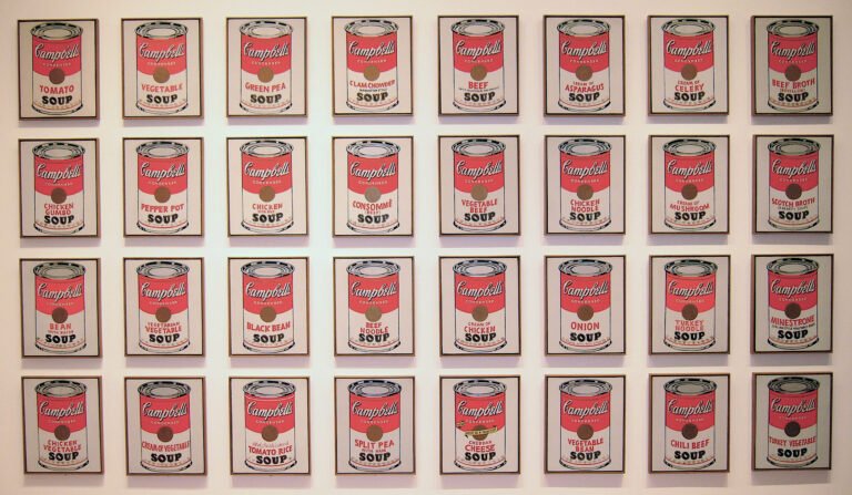 Anatomy of a logo: Andy Warhol's Campbell's soup can 78 campbells soup cans