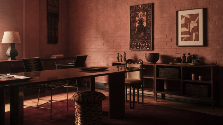 تقوم ياسمين فيشر بتحويل مكتب لندن المستأجر 9 Jasmine Fisher London office interior