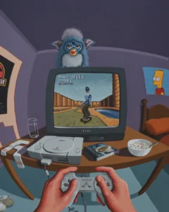 Matthew Blackburn's art hands you the controller to your own childhood 2 Saturday Morning 2001 © Matthew Blackburn