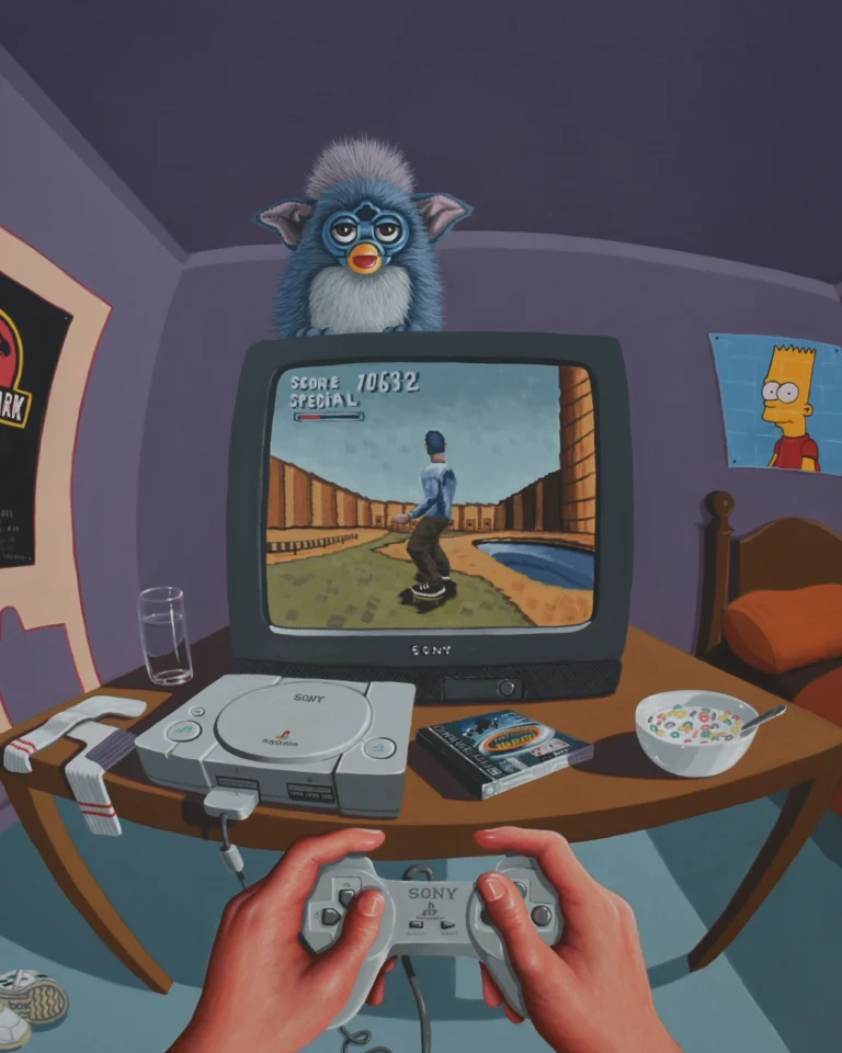 Matthew Blackburn's art hands you the controller to your own childhood 21 Saturday Morning 2001 © Matthew Blackburn